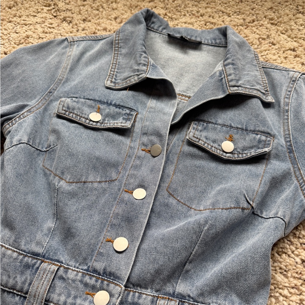 Lulu’s Long Sleeve Denim Mini Dress - Picture 4 of 6